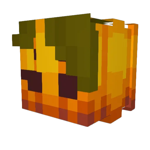 Quetxal Minecraft avatar head, 3D render
