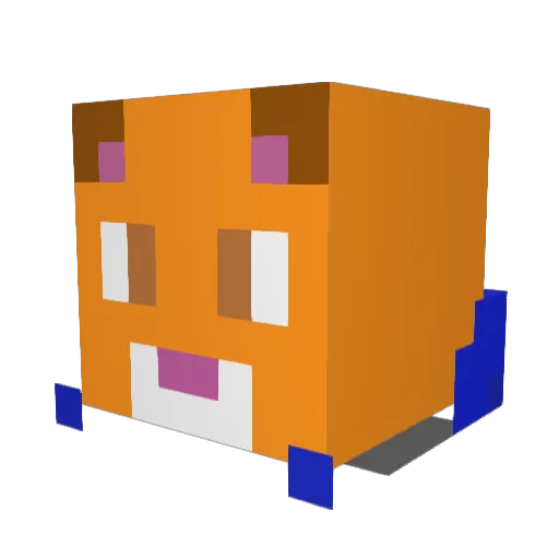 QuetzelGamer Minecraft avatar head, 3D render