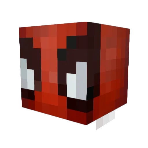 QueviQ Minecraft avatar head, 3D render