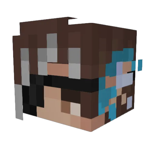 Minecraft-Avatar von Quezd: Kopf als 3D-Render