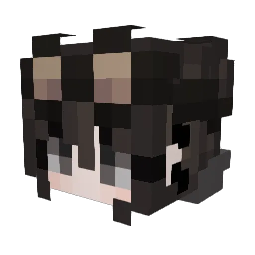 Quezzic Minecraft avatar head, 3D render
