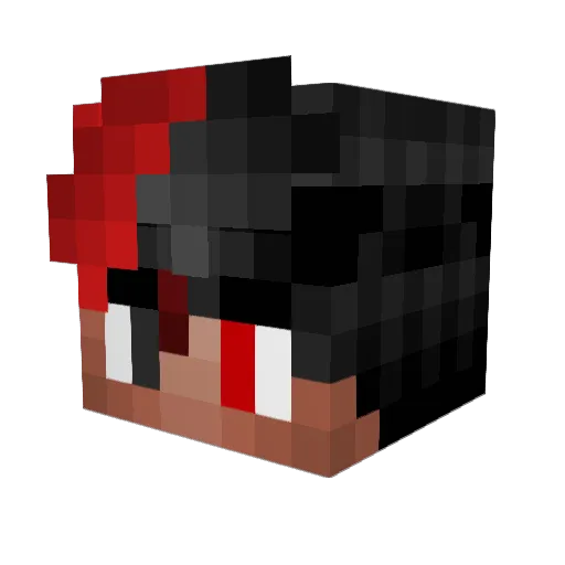 Qui4LeCono Minecraft avatar head, 3D render