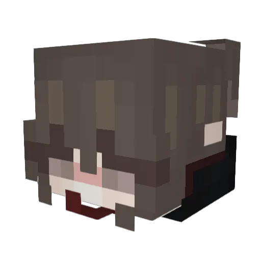 Quiara2356 Minecraft avatar head, 3D render