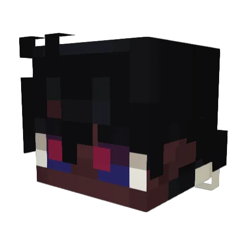 Quibble_01 Minecraft avatar head, 3D render