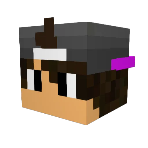QuickAJsmalls Minecraft avatar head, 3D render