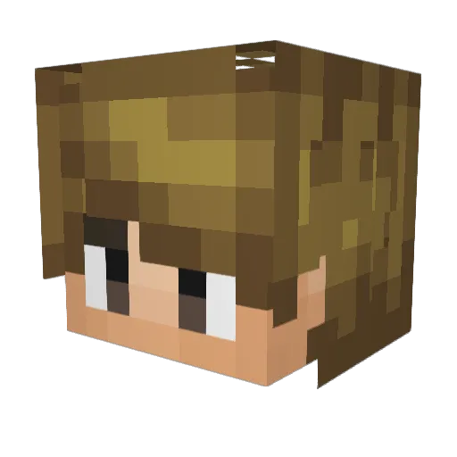 QuickCocco Minecraft avatar head, 3D render