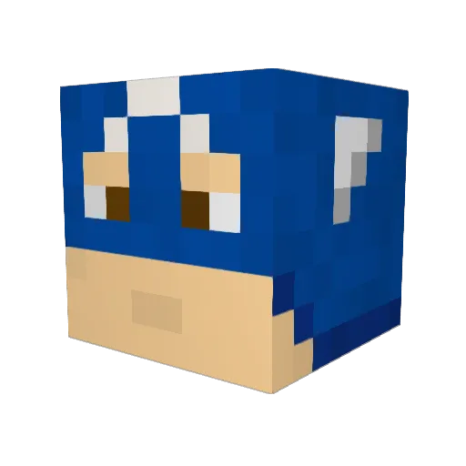 QuickDropped99 Minecraft avatar head, 3D render