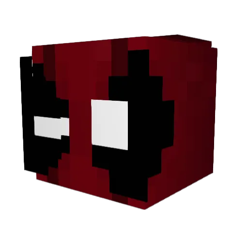 QuickJolly Minecraft avatar head, 3D render