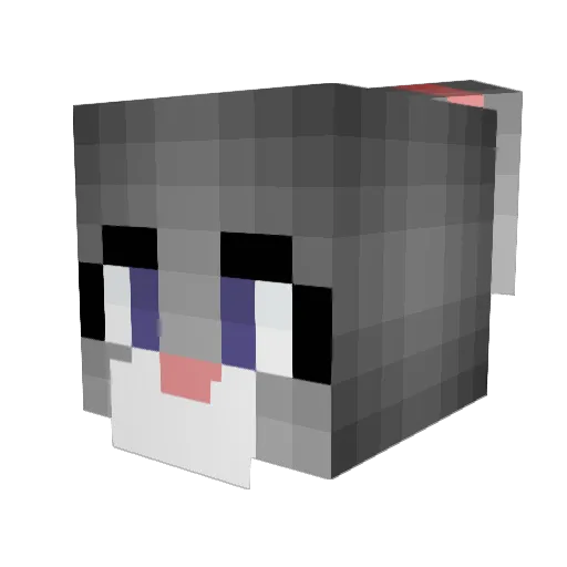 QuickShoot Minecraft avatar head, 3D render