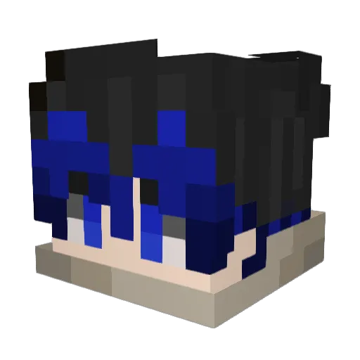 QuickShottBR Minecraft avatar head, 3D render