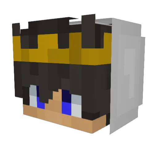 QuickStas Minecraft avatar head, 3D render