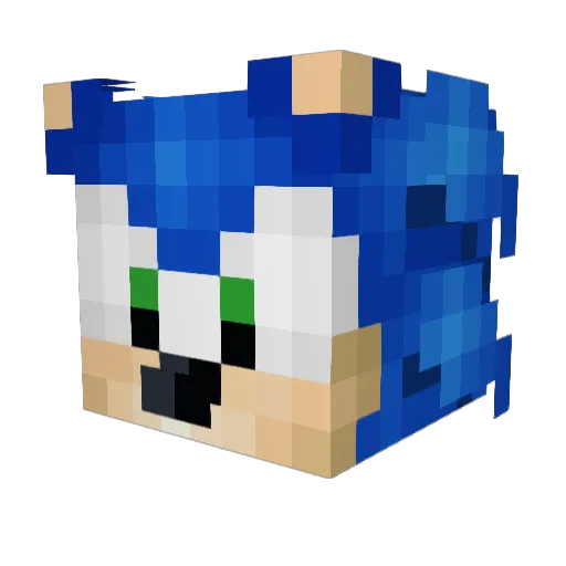 QuickStein Minecraft avatar head, 3D render
