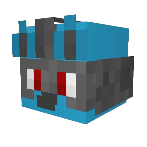 QuickTruTru Minecraft avatar head, 3D render