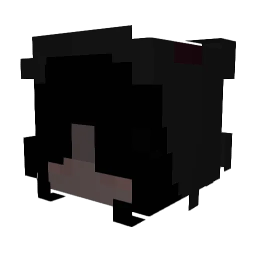 Quickdroping Minecraft avatar head, 3D render