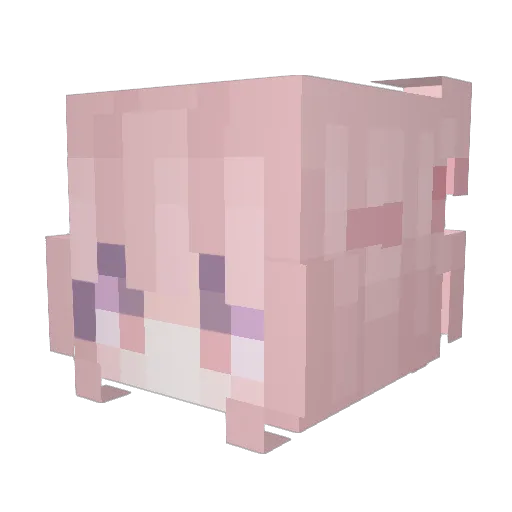 Quickin Minecraft avatar head, 3D render