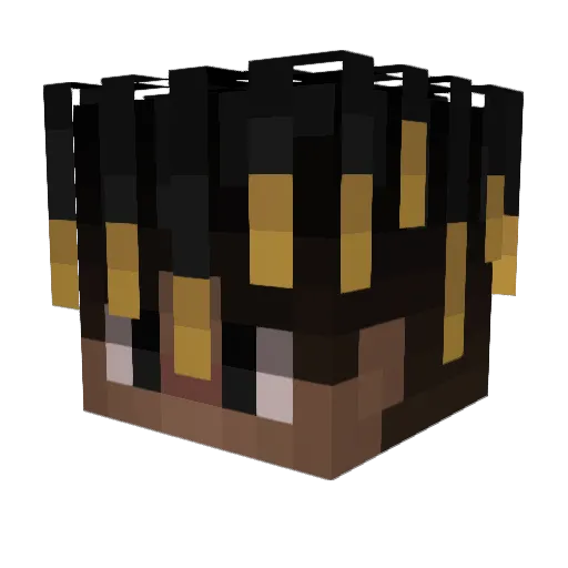 Quickly_Shadow Minecraft avatar head, 3D render