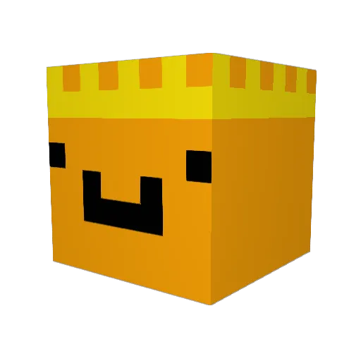 Quicknoodle2 Minecraft avatar head, 3D render