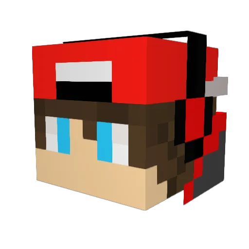 QuicksHOts15 Minecraft avatar head, 3D render