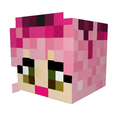 Quicksilver582 Minecraft avatar head, 3D render