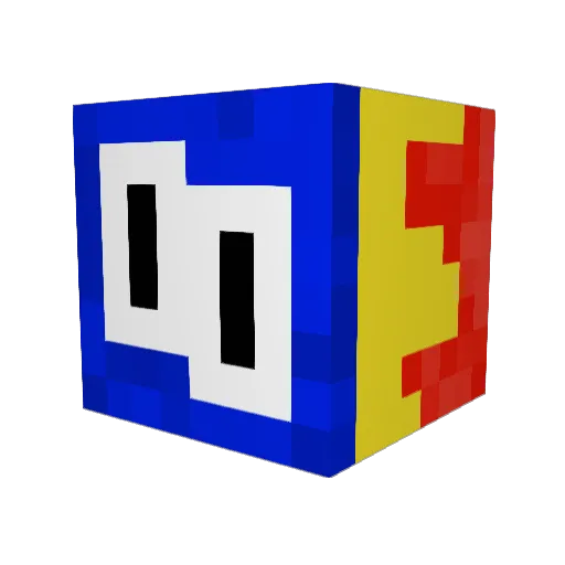 QuicksilverBird Minecraft avatar head, 3D render