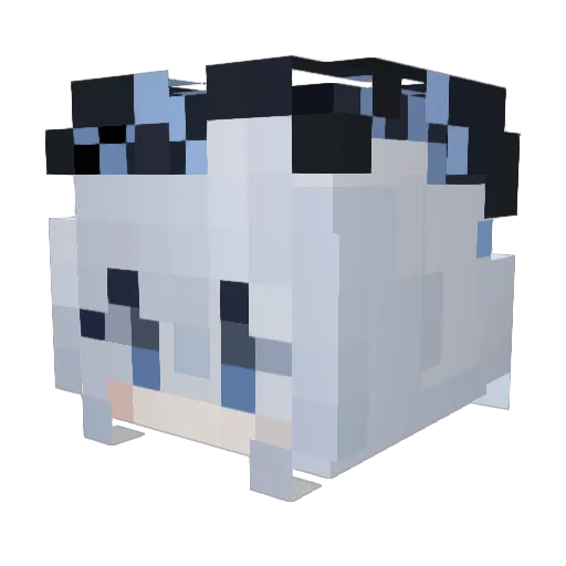 Quickswine_OvO Minecraft avatar head, 3D render
