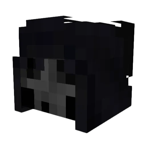 QuickyPhantom Minecraft avatar head, 3D render