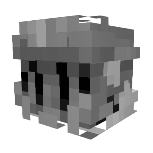 QuieroQueque Minecraft avatar head, 3D render