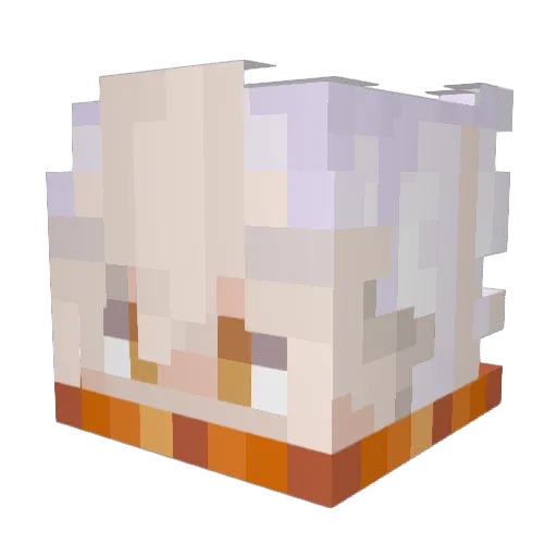 QuietSewer Minecraft avatar head, 3D render