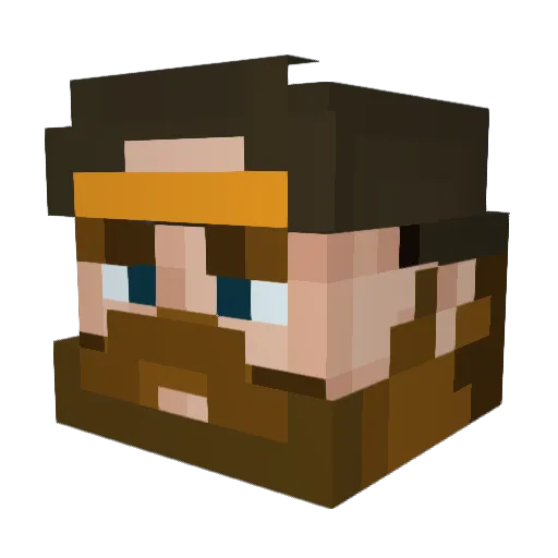 Quiet_Stalker Minecraft avatar head, 3D render
