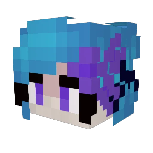 Quiet_Vale Minecraft avatar head, 3D render
