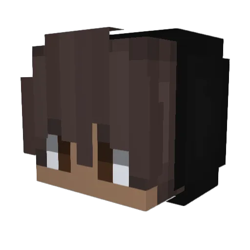 Quifxzy Minecraft avatar head, 3D render