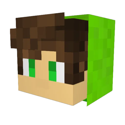Quigon_Sabre Minecraft avatar head, 3D render