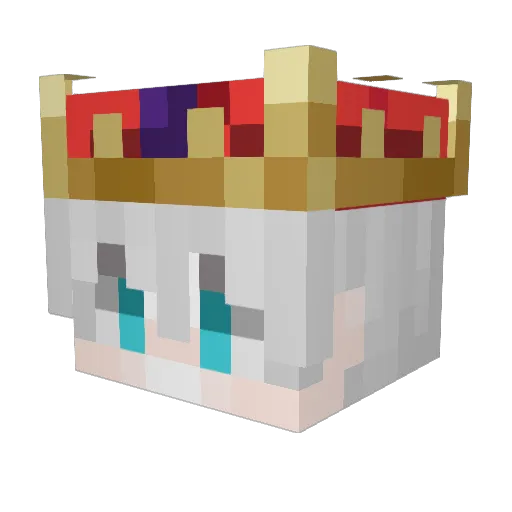 Quiintaa Minecraft avatar head, 3D render
