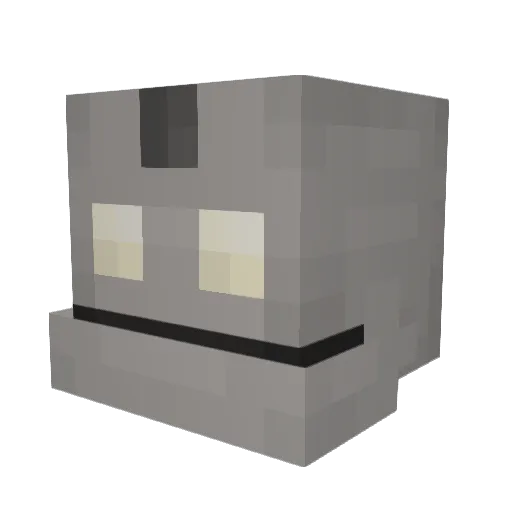 Quik_xxl Minecraft avatar head, 3D render