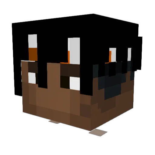 Quiklynx_YT Minecraft avatar head, 3D render