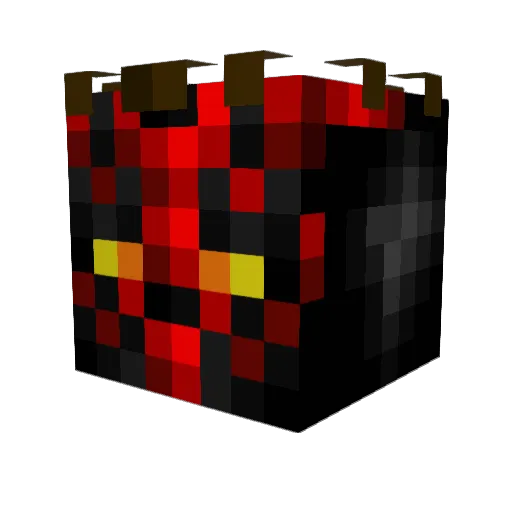 Quilk_ Minecraft avatar head, 3D render