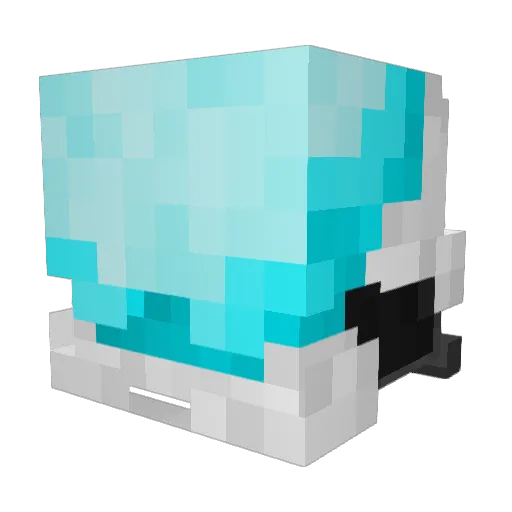 QuillI9 Minecraft avatar head, 3D render