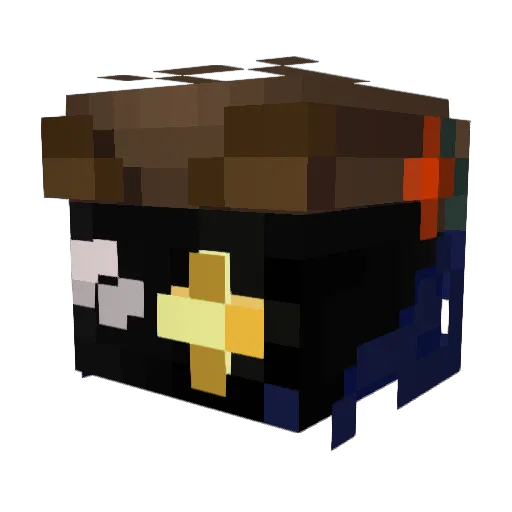 Quillifer Minecraft avatar head, 3D render