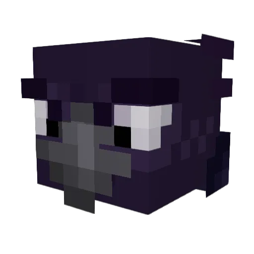Quillinati Minecraft avatar head, 3D render