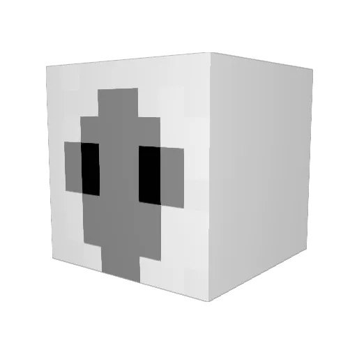 Quilllex Minecraft avatar head, 3D render