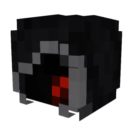 Quillze Minecraft avatar head, 3D render