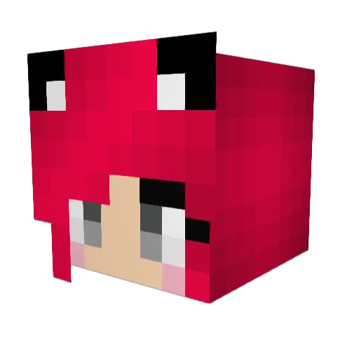 Quimari01 Minecraft avatar head, 3D render