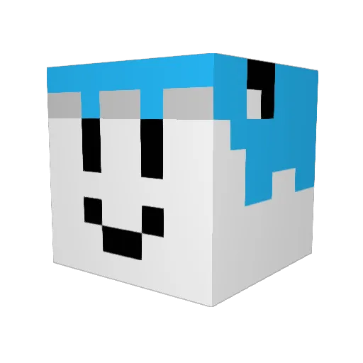 Quimicpros Minecraft avatar head, 3D render