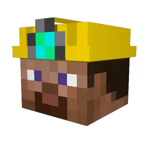 Quimoniz Minecraft avatar head, 3D render