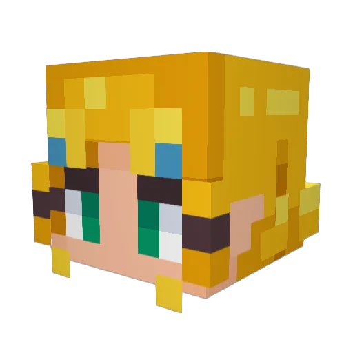 Quincy23 Minecraft avatar head, 3D render