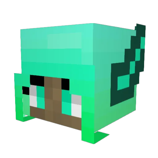 QuincyIra Minecraft avatar head, 3D render