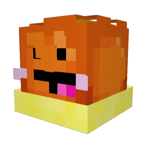 Quindoxy Minecraft avatar head, 3D render