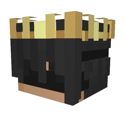 QuineZee Minecraft avatar head, 3D render