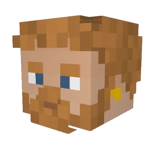 Quiniffer Minecraft avatar head, 3D render