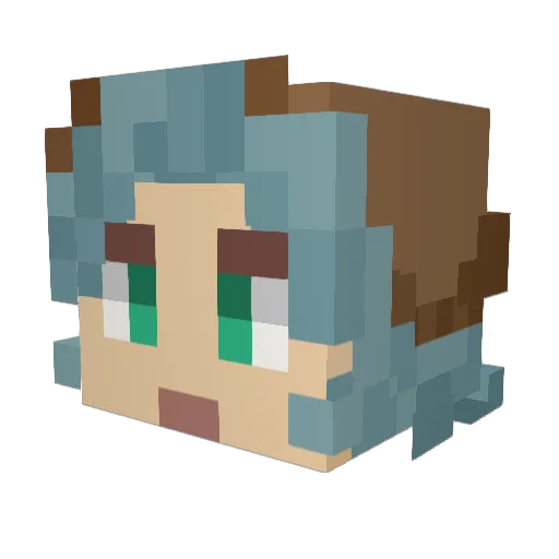 QuinnItToWinIt_ Minecraft avatar head, 3D render